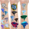 ATSMOICY 216 Pieces Cute Tornado Temporary Tattoos Stickers - Weather Party Themed Baby Shower Birthday Party Favors Decorations Kids Tattoo