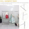 Zerodeko Miniature Doll Clothes Rack, Doll Closet Garment Hanger Rack Doll Clothe Display Rack Mini Jewelry Organizer Furniture Accessories () Baby Clothes Doll House