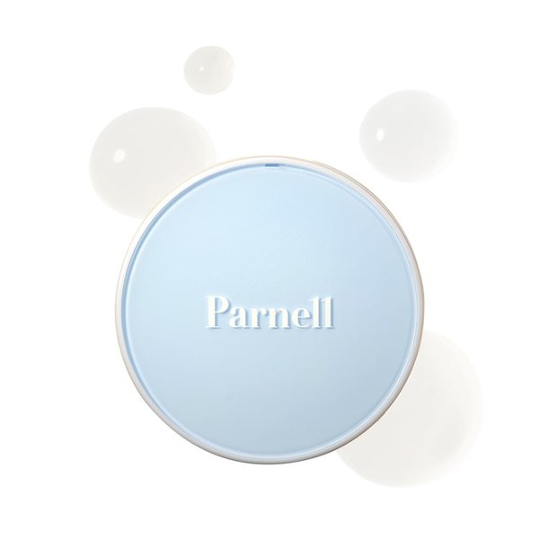 Parnell Glacial Biome Water No-Sebum Cushion - Hyaluronic Acid, Mineral Water, Collagen, Oil Absorbing, Cooling and Hydrating Blotting Water Powder Cushion for Oily and Dry Skin (0.35 Fl Oz / 10g)