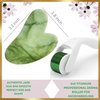 LAVÔNNÉ 100% Authentic Jade Roller and Gua Sha Set for face I Microneedle I Facial Tools I Real Guasha I Premium Quality I Mother's Day Gift for wife