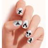 Clear Vinyl Cut, Peel and Stick Nail Art Decals/Stickers by DimOxy Designs Themed for Mickey Black and White (Ver.1) Lovers.