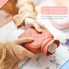 Redify Small Hot Water Bottle Bag for Hot & Cold Compress with Cover,Microwave Heating Soft Environment-Friendly Silicone for Babies Kids,Mini Hot Wate Bottle for Travel and Pain Relief,Holiday Gifts