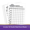 Five Crowns Scorepad – 130 Page Replacement Score Sheet, Card Game Score Card, Tracks 7 Players at Once, Gift for Kids, Birthday Gifts