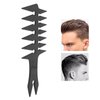 Wide Tooth Comb, 20x8x0.5cm Men's Comb Double Sided for Hair Styling for Unique Hair Style for Men Long Term Use(black)