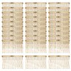 Lawie 30 Pack Bulk 15 Teeth Silver Gold Black Metal Side Hair Combs Wire Twist Slide Hair Clips Wedding Bridal Veil Combs Decorative Headpiece French Twist Updo Bun Holder Accessories for Women (Gold)