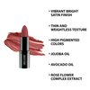 Lord & Berry ABSOLUTE Bright Satin Pigmented Nourishing & Hydrating Lipstick With Jojoba Seed Oil, Avocado Oil & Rose, Rosewood