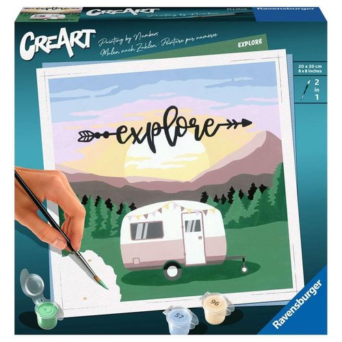 Ravensburger Explore Paint by Numbers Kit for Adults - 20271 - Painting Arts and Crafts for Ages 12 and Up