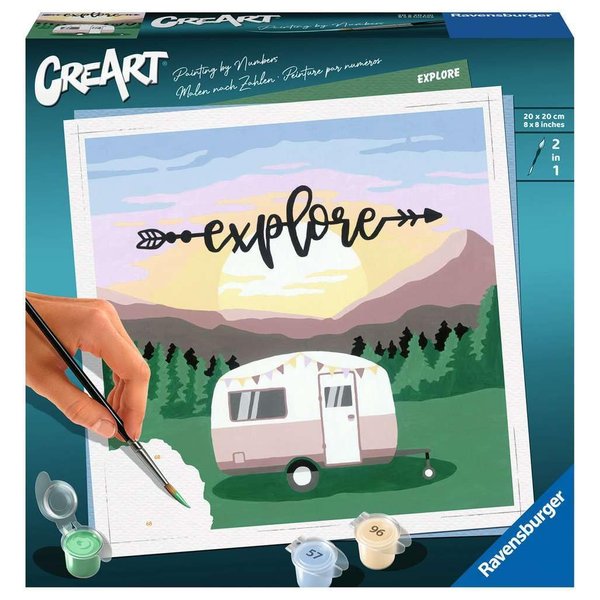 Ravensburger Explore Paint by Numbers Kit for Adults - 20271 - Painting Arts and Crafts for Ages 12 and Up