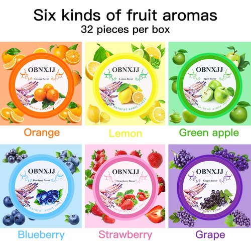 FERCAISH 192Pcs Nail Polish Remover Pads, 6 Fragrances Disinfecting Gel Polish Remover Wipes Easy to Carry and Strong Removal Effect Lint Free Nail Polish Wipes