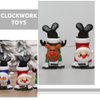 LOGOFUN 6PCS Christmas Wind Up Toys Xmas Stocking Stuffers Wind Up Toys Snowman Reindeer Walking Jumping Clockwork Toy for Festival Party Supplies
