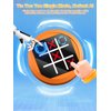 Dollox 4-in-1 Mini Tic Tac Toe Bolt Game, Electronic Handheld Game Puzzle Board Games Console Brain Training Includes Tic Tac Toe, Memory Flash, Whack-a-Mole Family Fun Travel Games for Kids Adults