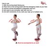 Leg Stretching Strap and Ballet Balance Board, 2 Pc. Set, Stretching, Disc Core Trainer and Flexibility Equipment for Dance, Gymnastics, Cheer or Figure Skating, Portable