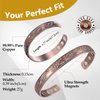 Feraco Magentic Copper Bracelet for Women,Vintage Flower Copper Cuff Bracelet,99.99% Pure Copper with Magnets,Adjustable Magnetic Bangles with Gift Box,Christmas Jewelry Gifts(Copp[er)