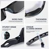 RIVBOS Sports Sunglasses for Men Women Polarized UV Protection Fishing Driving Shades Cycling RB833-black& Grey