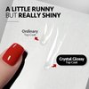 GAOY Crystal Glossy Gel Top Coat and Base Coat Set, 16ml 2 Pcs High-Gloss Top Coat and No Wipe Foundation Combination for UV Light Gel Nail Polish
