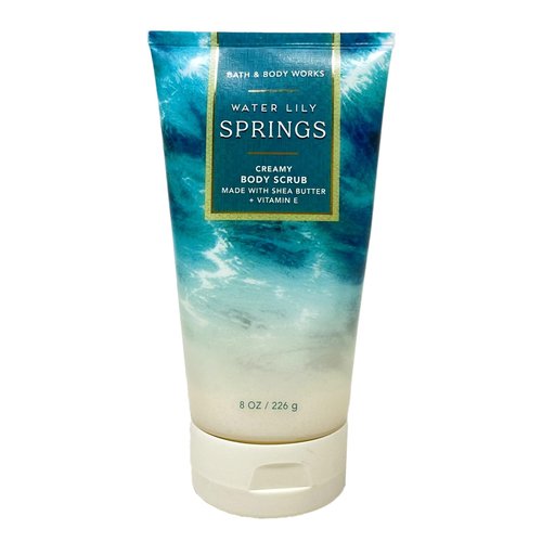 Bath & Body Works Water Lily Springs 2 Piece Body Scrub Value Pack with a Natural Oats Bar Soap - Full Size
