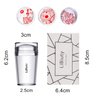 LiBiuty Clear Silicone Nail Art Stamper Scraper Set with Extra 4Pcs Stamper Replacement Heads