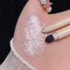 WLngtv White Highlighter Silver Matte Pen Silkworm Eye Eyeliner Waterproof Shiny Makeup Diamond Glitter Eyeshadow Liner Pencil Pearl Eyeliner, 0.79 x 0.79 x 4.33 in