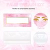 175 Pieces Lash Packaging Wholesale, Include 30 Empty Eyelashes Packaging Box, 30 False Lash Trays, 15 Eyelash Tweezers and 100 Eyelash Brush Mascara Wands Disposable (Pink)