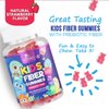 Kids Fiber Gummy Bears Supplement - Daily Prebiotic Fiber for Kids, Supports Regularity, Digestive Health & Immune Support, Nature's Plant Based Chicory Root Vitamins, Vegan, Berry Flavor, 60 Gummies