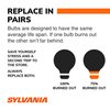 SYLVANIA - 3157 LED Amber Mini Bulb - Bright LED Bulb, Ideal for Park and Turn Lights (Contains 2 Bulbs)
