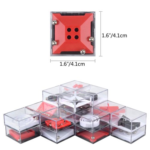 Hotusi Puzzle Toy Box Game Kids Teenager Balance IQ Party Favor Games Cube Puzzle Stocking Stuffers for Party Favors Supplies -24 Puzzles