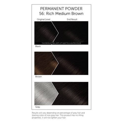 Bigen Permanent Powder Hair Color 56 Medium Brown 1 ea (Pack of 5)