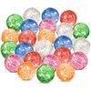 Hxezoc 24 Pcs Glitter Bouncy Balls for Kids, 32mm 6 Colors Rubber Bounce Balls Bulk for Party Favors, Goodie Bag Fillers, Easter Gift Bag Stuffers, Basket Stuffers, Classroom Prizes