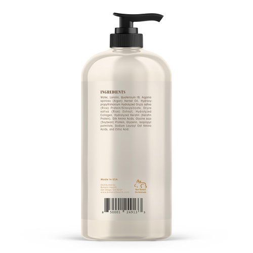 Botanic Hearth Keratin Conditioner with Argan Oil - Sulfate-Free Hair Treatment for All Hair Types, Normal, Dry or Damaged, Color Treated - 16 fl oz