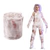 Preboun Halloween Mummy Bandage Wrap Bloody Gauze Zombie Makeup Props Creepy Costume Bandage Cosplay Party (65.6 ft X 3.94 Inch)