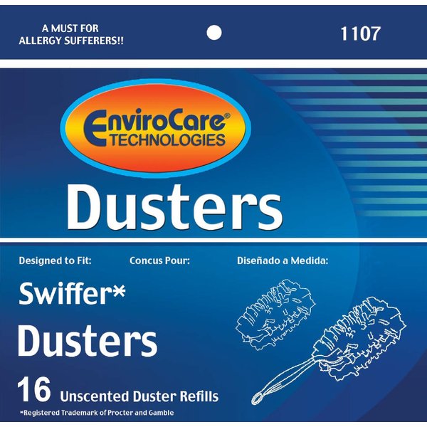 EnviroCare Replacement Duster Refills Designed to Fit Swiffer Dusters 16 Unscented Dusters White