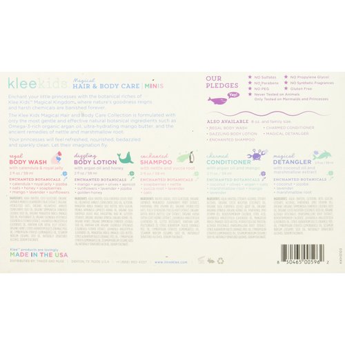 Luna Star Naturals Klee Kids 5 Piece Mini Hair and Body Care Set