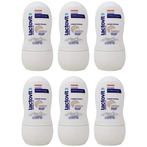 Lactovit Roll-on Deodorant Deo Double Vitamins of Milk 50ml Pack of 6
