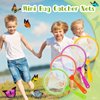 Honoson 24 Pcs Butterfly Bug Net for Kids Insect Collecting Net Bug Catcher Fishing Net Science Nature Exploration Observation Tools for Boys Girls Spring Outing Specimen Supplies