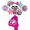 LOL Surprise 4th Birthday Party Supplies Balloon Bouquet Decorations