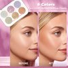 6 Color Face Cheek Highlighter Makeup Palette Shimmer Glitter Iridescent Multichrome Holographic Eyeshadow Palette Purple Rainbow Glitter Highlighter Makeup Highlight And Contour Palette Eye Makeup
