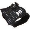 Puppia Dotty Step-in Vest Dog Harness No Pull No Choke Easy Wear Training Walking for Small Dog, Medium, Black