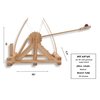 Pathfinders STEM kit Leonardo Da Vinci Catapult kit Trebuchet Engineering kit Educational Toys for Kids Science kit for Kids Age 12-14 stem Projects Physics Toys Wood Building Kits