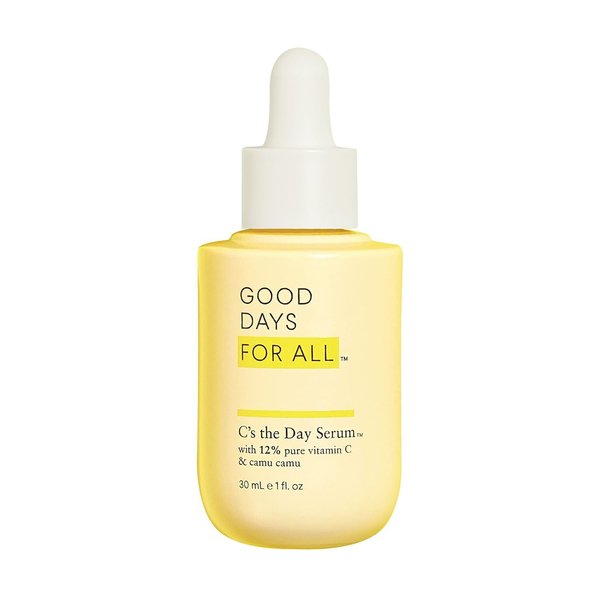 Good Days For All C's The Day Face Serum, Brightening & Discoloration Facial Skin Care, with 12% Pure Vitamin C, 1 fl. oz