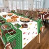 Football Party Decorations - Football Party Supplies Including 82Pcs Football Plates, Party Napkins, Football Tablecloth for Kids Fans Tailgate Gameday Football Birthday Party, Serve 20 Guests