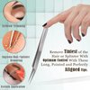 Dermaplaning Cleaning Kit 19 Pcs with Carrying Case - Disposable Scalpel #16,11 &10, Stainless Steel Scalpel Blades Plastic Handle, Tweezers, Scissors, Hemostat - Suitable for Dermaplaning and More