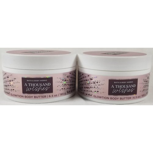 2 A THOUSAND WISHES Shea Glowtion bath Body Butter 6.5 oz Vitamin E