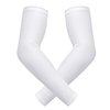 HDE Arm Sleeves for Men Women, Compression Sleeve Arm UV Protection Basketball Baseball Football White - S