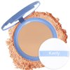 Kaely Oil Control Face Pressed Powder,Perfection Matte Compact Powder,Long Lasting Waterproof Finishing Powder Makeup,polvo compacto de maquillaje,Lightweight,Vegan,245 Radiant Honey