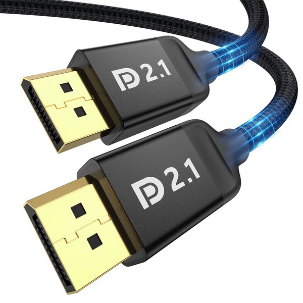 Silkland DisplayPort 2.1 Cable 3.3FT [VESA Certified], DP 2.0 Cable [16K@60Hz,8K@120Hz, 4K@240Hz, 2K@360Hz] 40Gbps HDR, HDCP DSC 1.2a, Compatible FreeSync G-Sync Gaming Monitor 4090 7900XTX