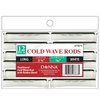 DONNA Cold Wave Rods 3.25"(L), 7/16"(D) LONG 12PCS Rollers Foam Hair Rollers Hair Curlers Hair Clips for Hairdressing Styling Heatless Hair Curler WHITE
