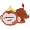 Achwishap Banana Monkey Plush Pillow,Monkey Stuffed Animal Plush Toy,Cute Plushie Banana Monkey Kawaii Pillow,Lovely Monkey Hugging Pillow Gifts for Kids Adults(20”Brown)