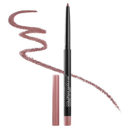 Maybelline Color Sensational Shaping Lip Liner with Self-Sharpening Tip, Dusty Rose, Nude Pink, 1 Count