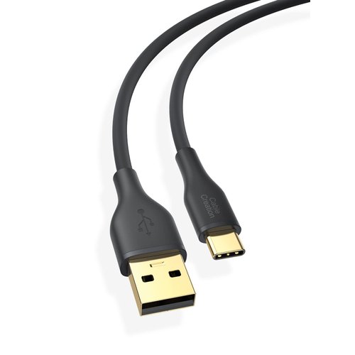 CableCreation USB A to USB C Cable 6ft 2-Pack, USB C Cable 3A Fast Charging, Work for Car Carplay, Steam Deck, iPhone 15, Galaxy S23 S23 S20 Note 10, MacBook Pro/Air, Galaxy, Pixel, Black