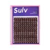 Sulv Lash Cluster S001# Dark Brown Color Lashes 144pcs Clusters D Curl 8mm,10mm,12mm,14mm,16mm,18mm,20mm to Choose Lashes Extensiond Kit Lashes Wispy Lashes Extensions (S001 Dark Brown-8mm)